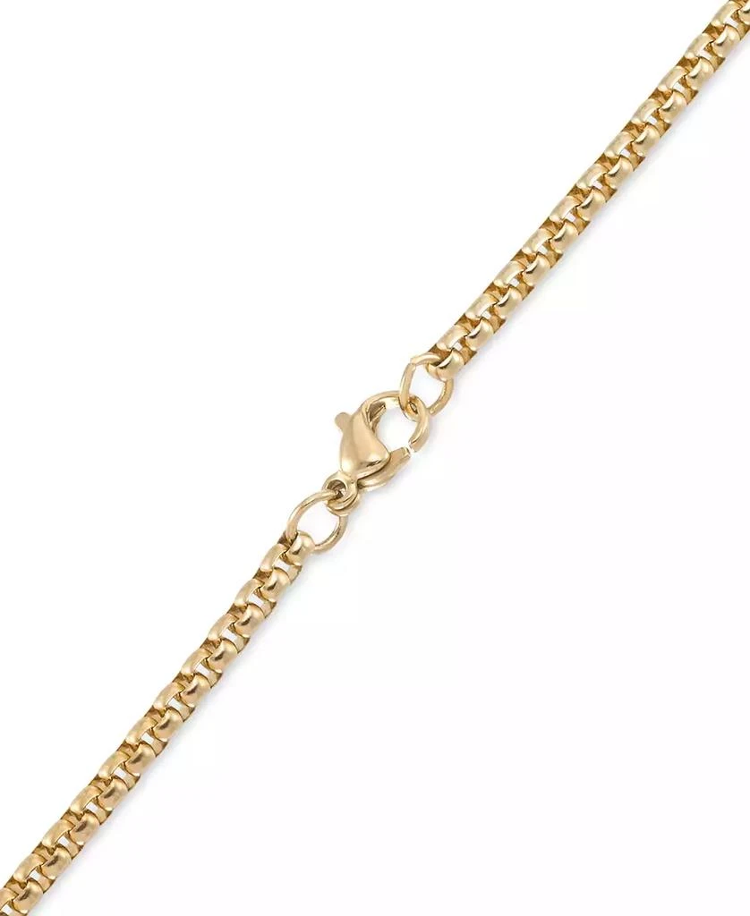 LEGACY for MEN by Simone I. Smith Black Agate
Lion Head 24" Pendant Necklace in Gold-Tone Ion-Plated Stainless Steel 2