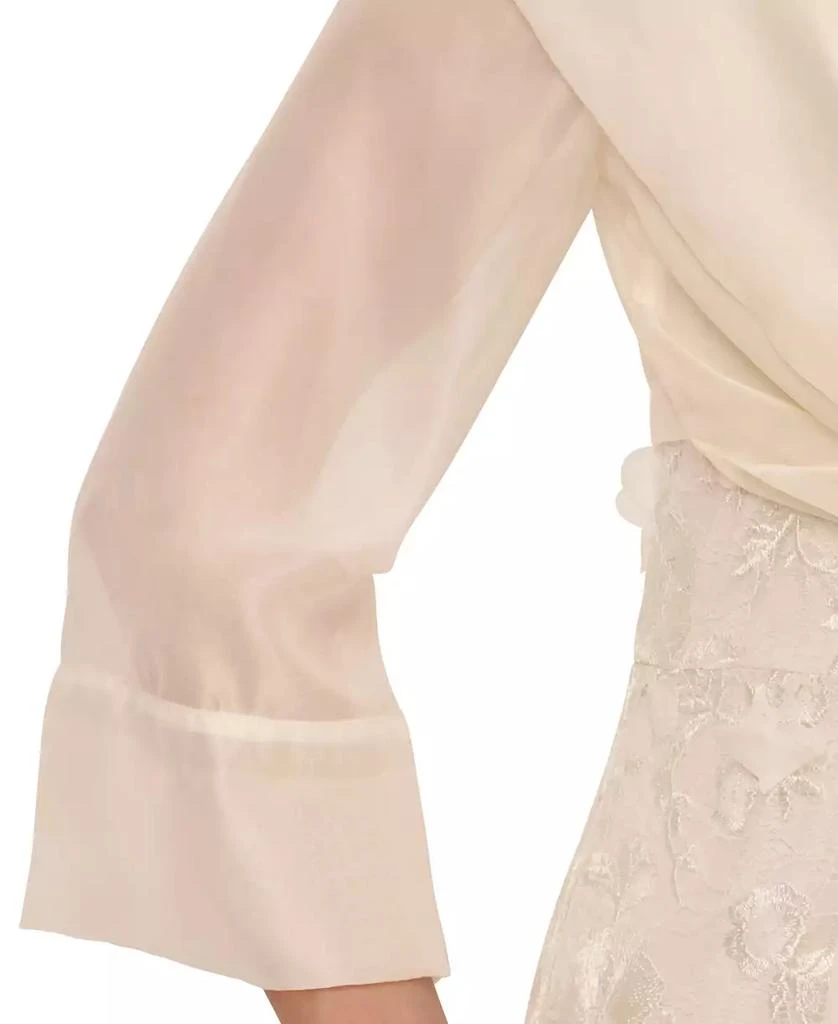 Adrianna Papell Women's Tie-Front Wrap Bolero Jacket 4