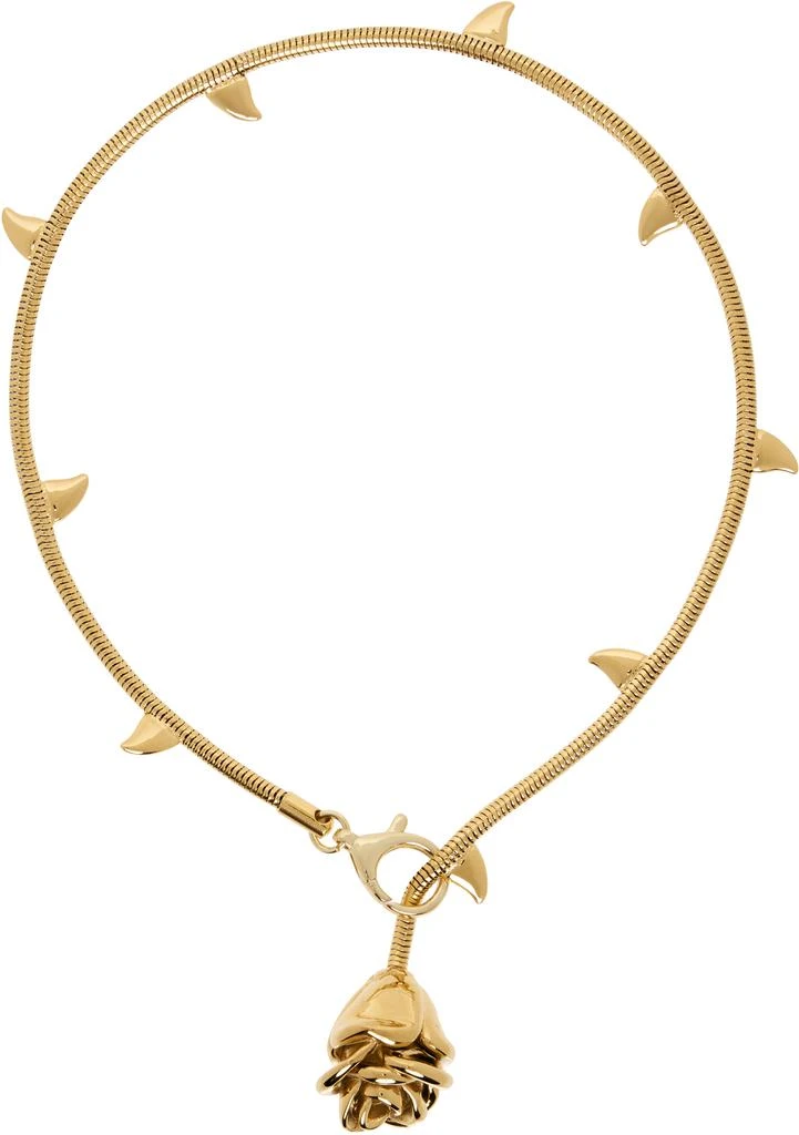 Marland Backus Gold Rosebud Necklace 1