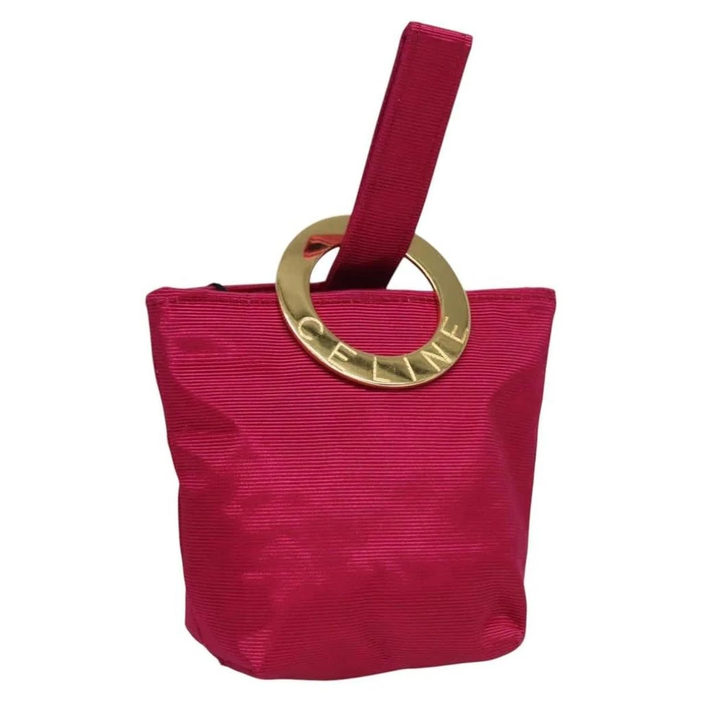 Celine Circle Logo Pouch Nylon Nylon Clutche 
Pouche Bag (Pre-Owned)