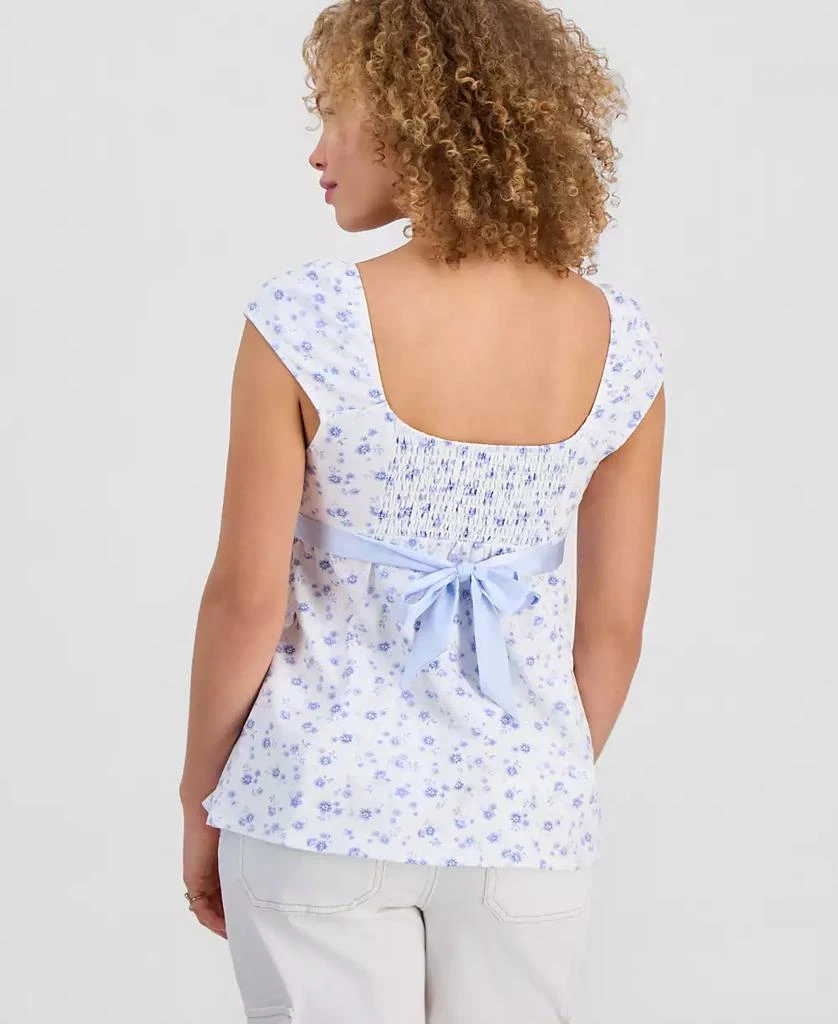 Sincerely Jules Juniors
 Ribbon-Trim Babydoll Top 2