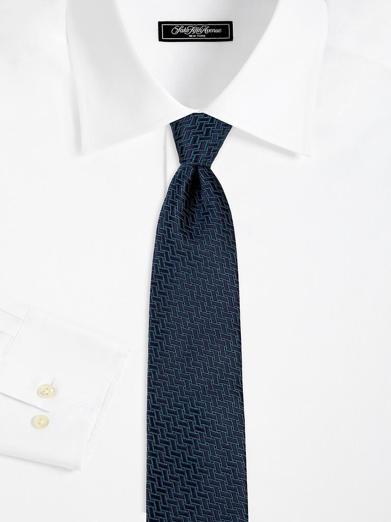 Canali Geometric Silk Tie