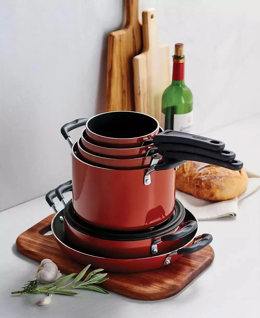Tramontina Porcelain Enamel Heavy Gauge Aluminum Non Stick 11 Piece Cookware Set 6