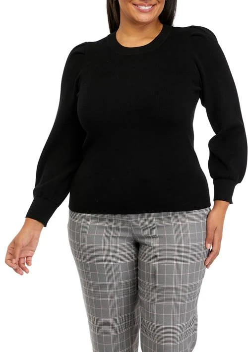 THE LIMITED Limited Plus Size Puff Sleeve Sweater 1