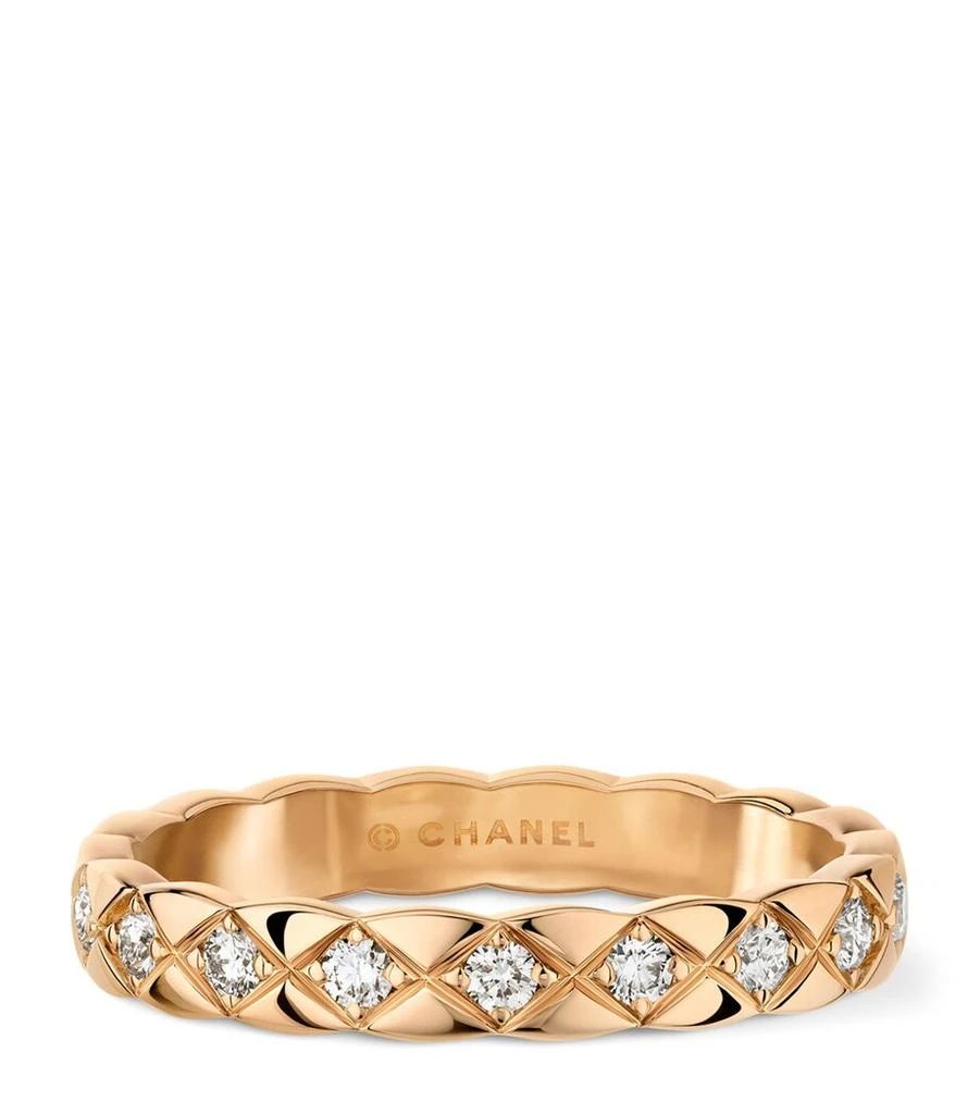 Chanel Beige Gold and Diamond Coco Crush Ring 1