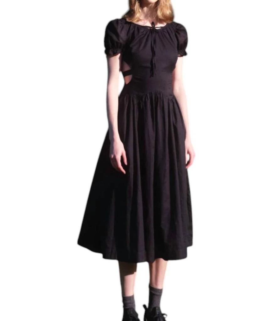 wedding guest formal midi dress Satin A Line Midi Dress With Turndown Collar
