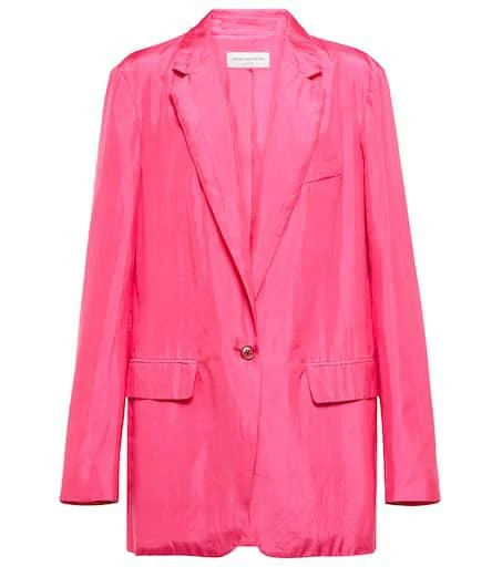 Dries Van Noten Silk and cotton pongee blazer 1
