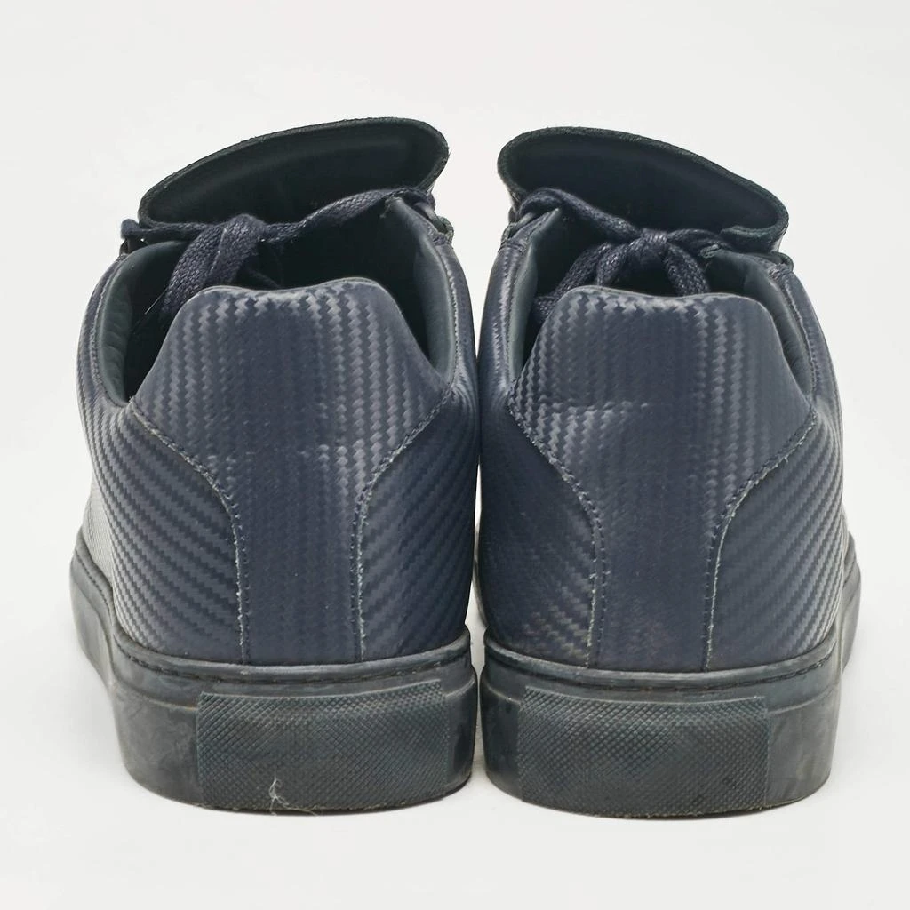 Balenciaga Balenciaga Navy Blue Leather Lace Up Sneakers Size 44 5