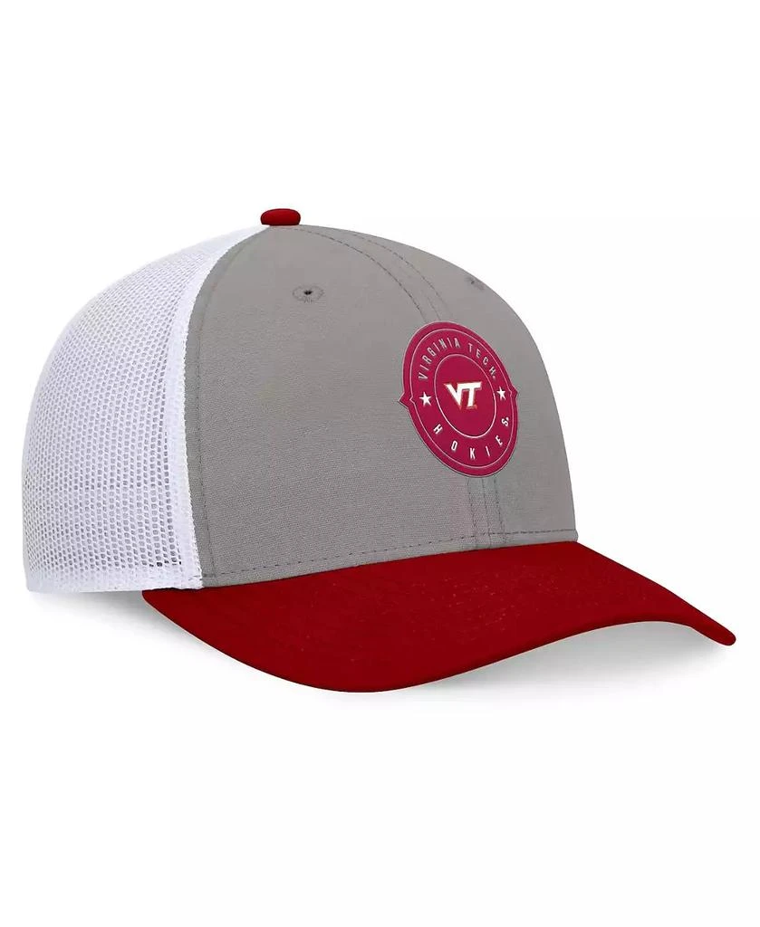 Top of the World Men's Gray/Maroon Virginia Tech Hokies Rob Trucker Adjustable Hat 3