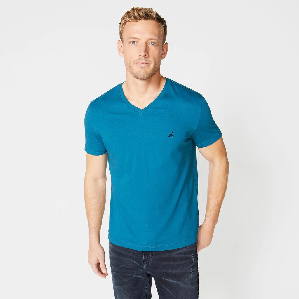 Nautica Mens Premium Cotton V-Neck T-Shirt 7