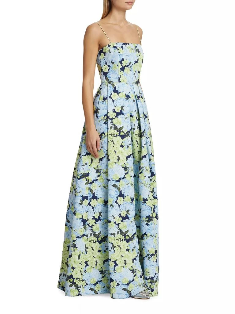 Sachin & Babi Beau Floral Faille Ballgown 4