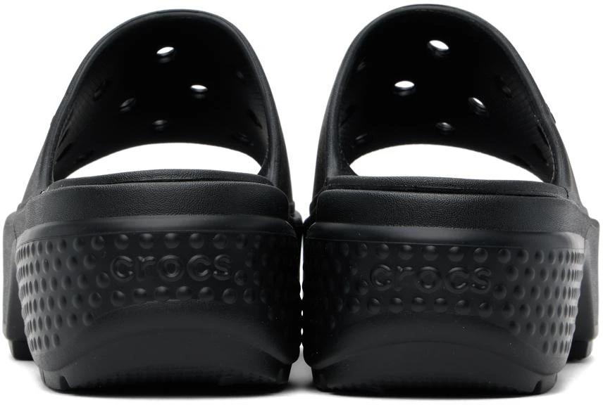 Crocs Black Stomp Slides 2
