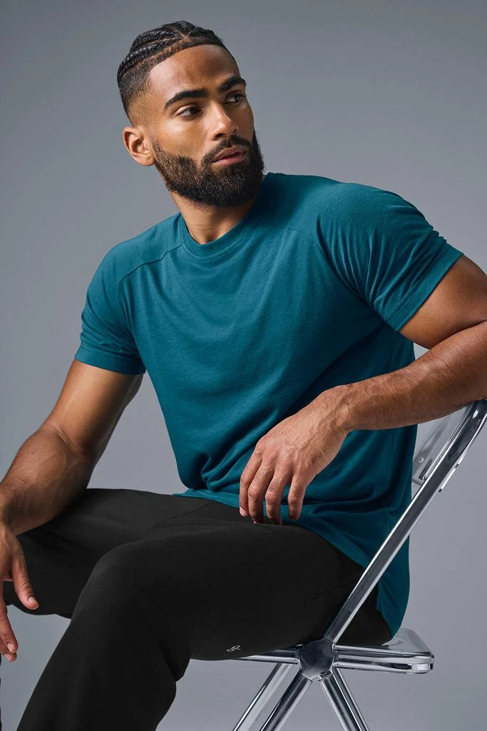Alo Triumph Raglan Tee - Oceanic Teal 4