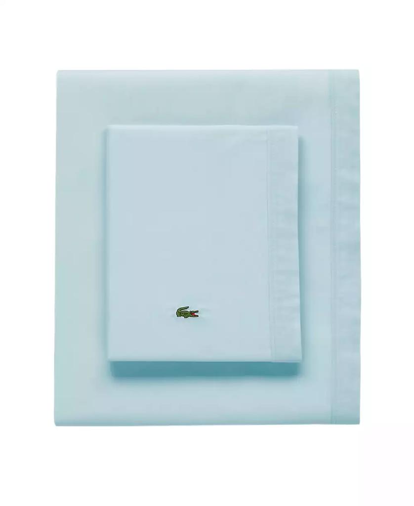 Lacoste Home Solid Cotton Percale high quality Sheet Set, California King. Color: Mint