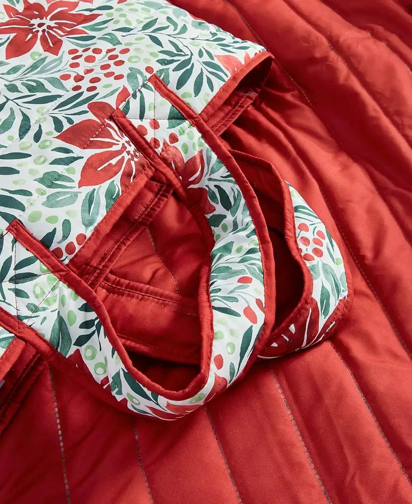 Holiday Lane Poinsettia Quilt Set, Twin, Exclusively for Macy
s 8