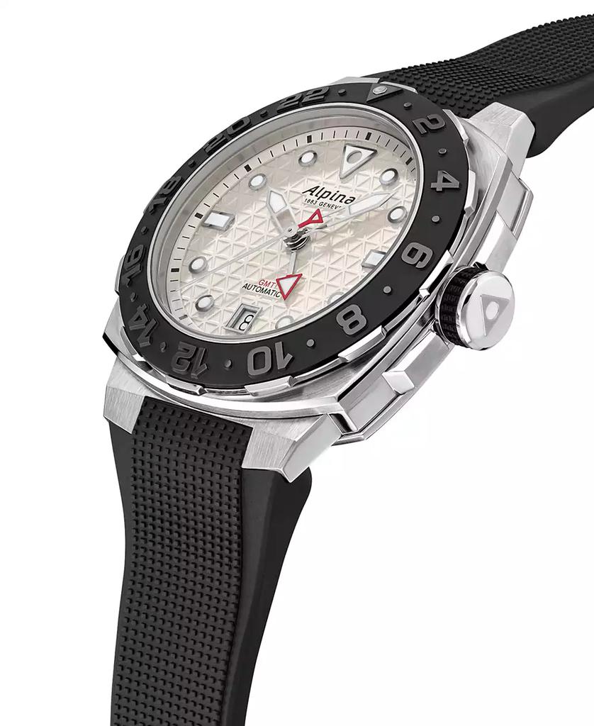 Alpina Men's Swiss Automatic Seastrong Extreme Black Rubber Strap Watch 39mm