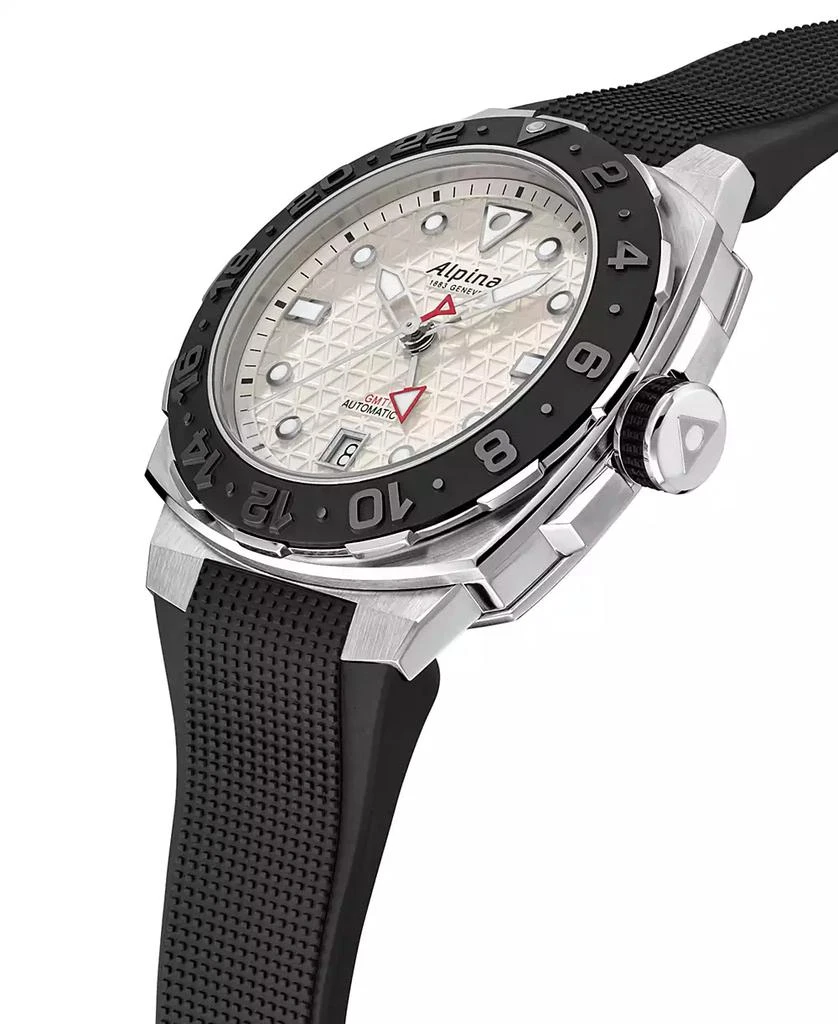 Alpina Men's Swiss Automatic Seastrong Extreme Black Rubber Strap Watch 39mm 2