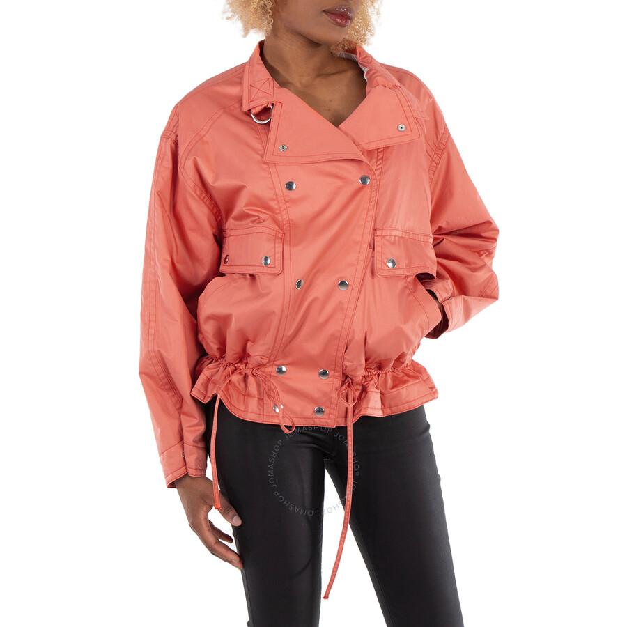 Isabel Marant Ladies Papaya Cotton Fadili Oversized Parka