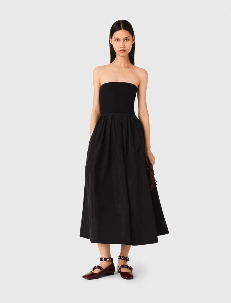 Maje Maje Woman's polyester Strapless mesh and taffeta dress for Spring/Summer 1