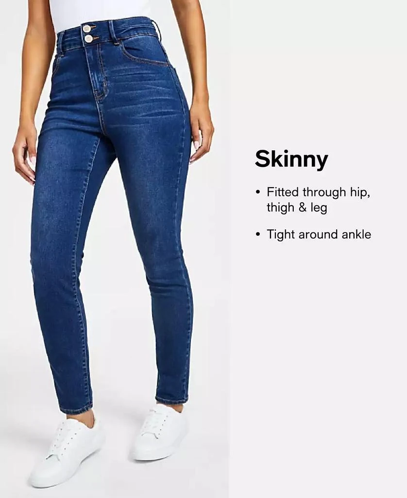 Gogo Jeans Juniors' High-Waisted Soft-Stretch Skinny Jeans 8