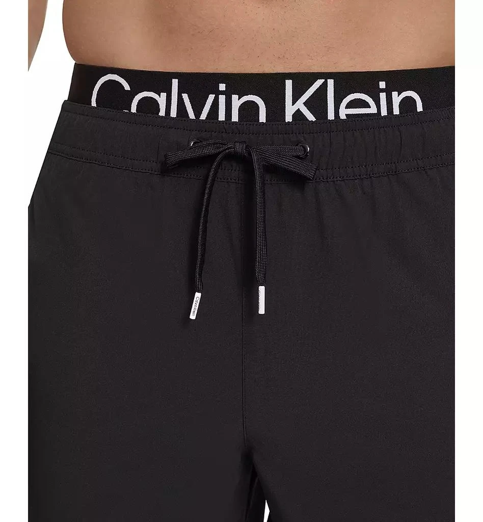 Calvin Klein Men's Logo Elastic Waist Modern Euro 5" Volley Swim Trunks 7