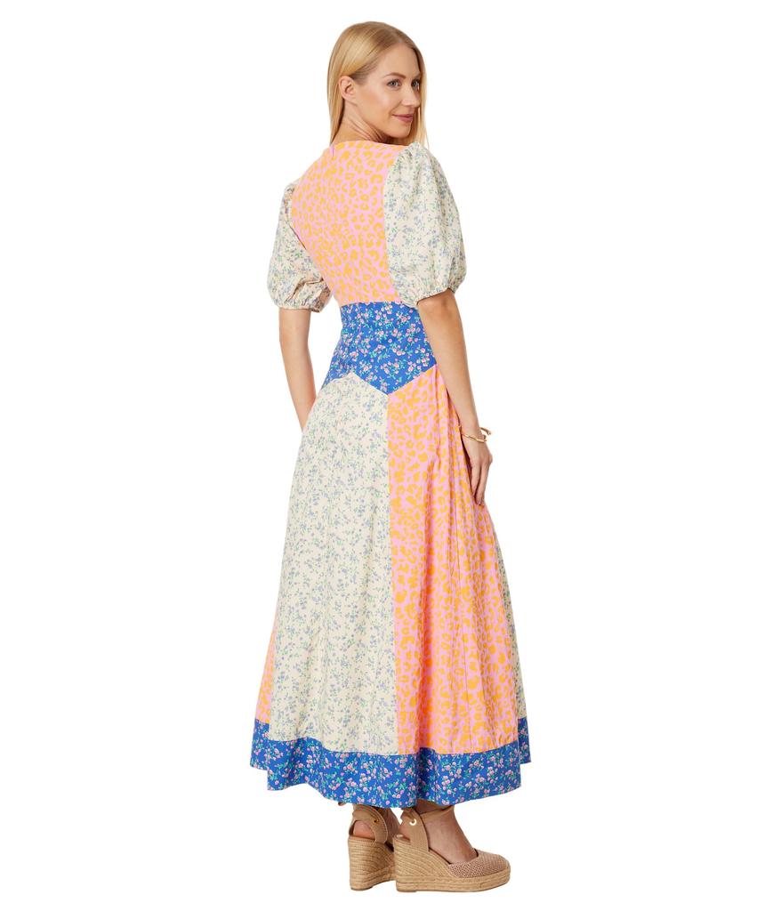 English Factory Mixed Print Maxi Dress