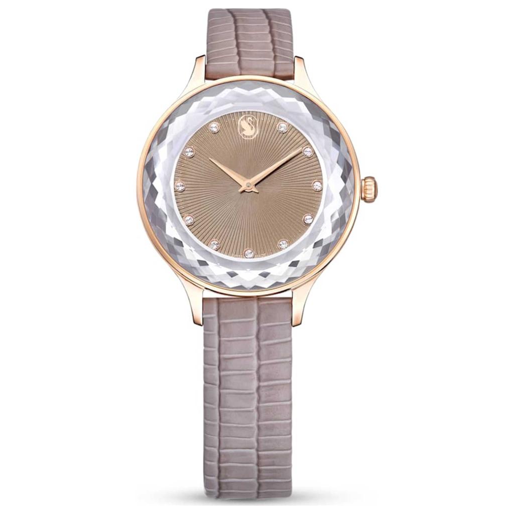 Swarovski ゴールド カジュアルウォッチ Swarovski Crystal Swiss Watch CRYSTALLINE Yellow Gold White