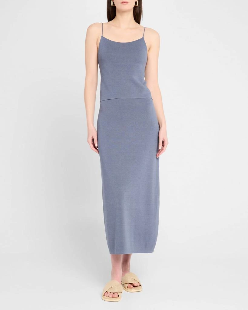 BY MALENE BIRGER Roz Straight Viscose Midi Skirt 2