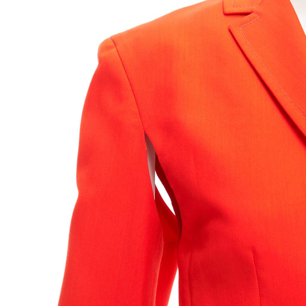 PORTS 1961 Wool Silk Underarm Cut Out Asymmetric Blazer