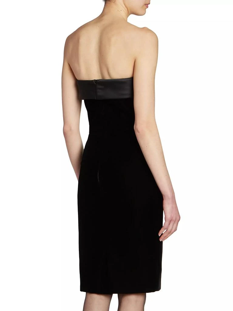 Yves Saint Laurent Strapless Pencil Dress in Velvet 4