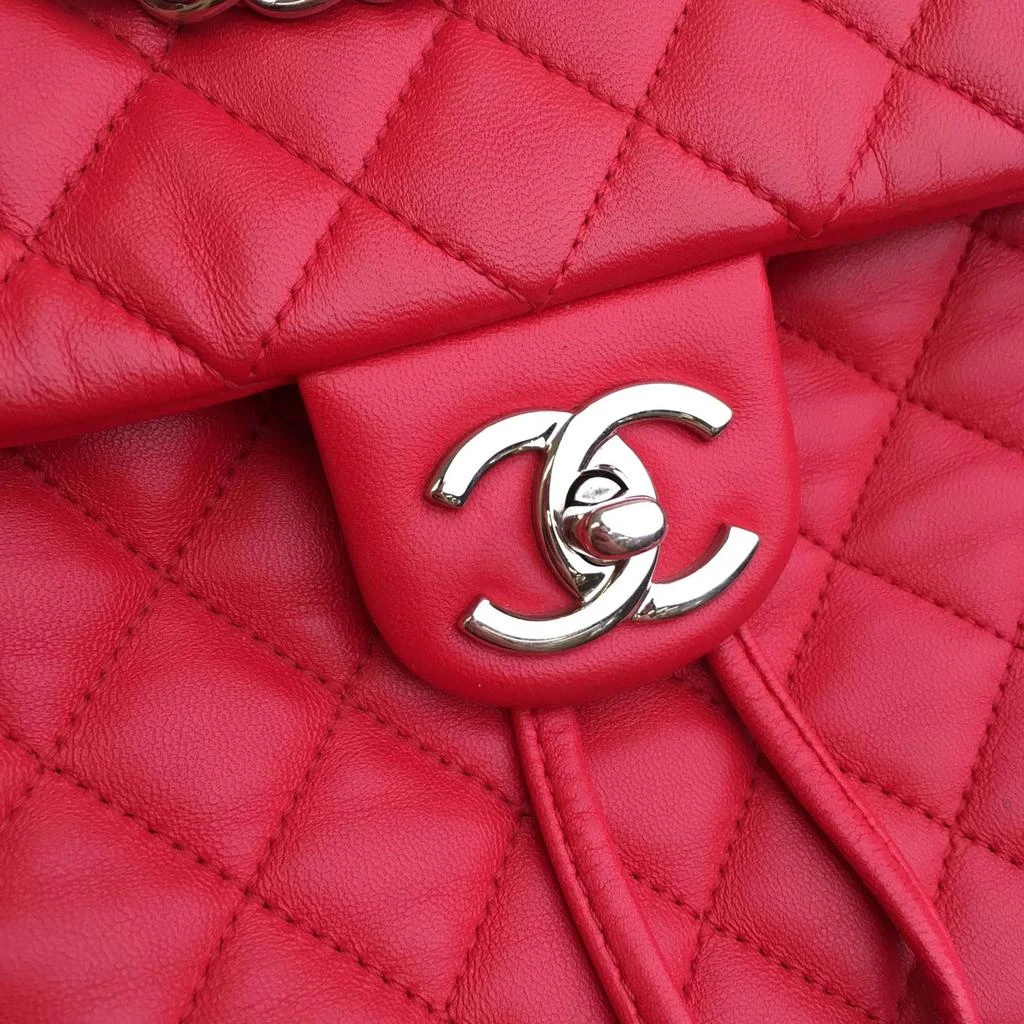 Chanel Chanel Red Leather Small Urban Spirit Backpacks 5