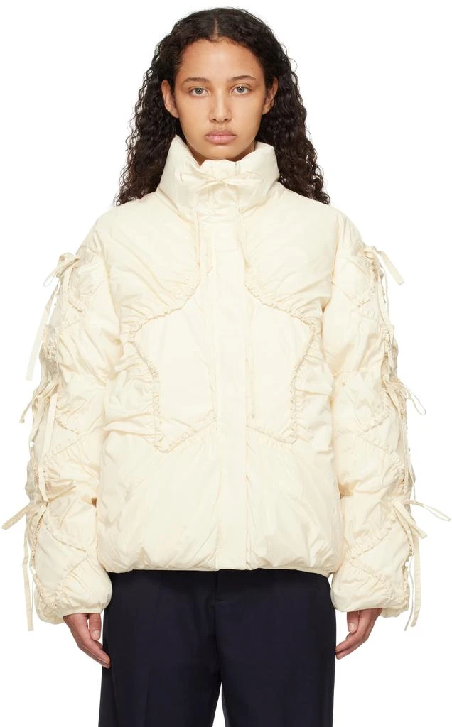 Sandy Liang Off-White Etoile Puffer Jacket 1