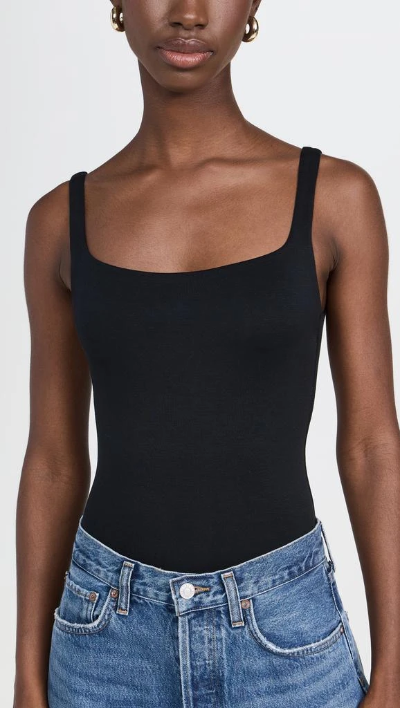 Stripe  Stare Square Neck Bodysuit 6