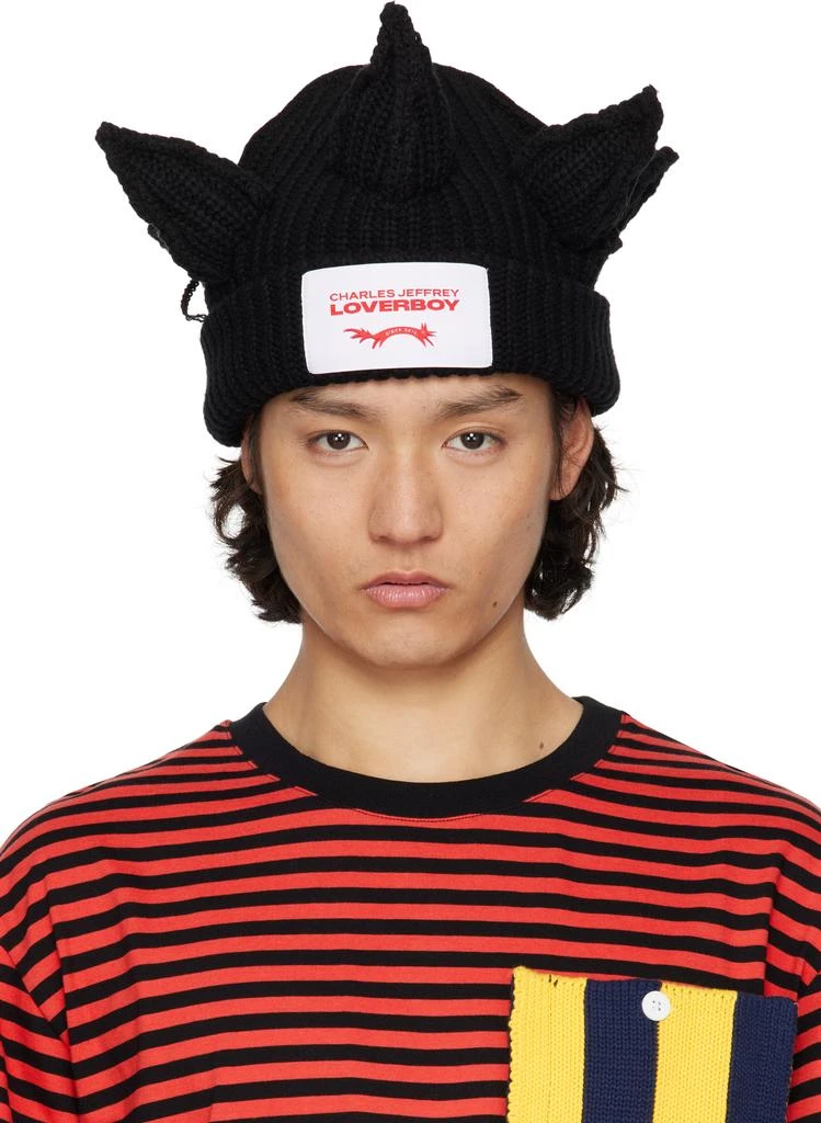 Charles Jeffrey Loverboy Black Berserker Beanie 1