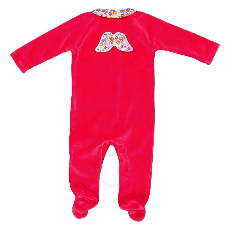 Marie Chantal Kids Angel Wing Velour Sleepsuit 3