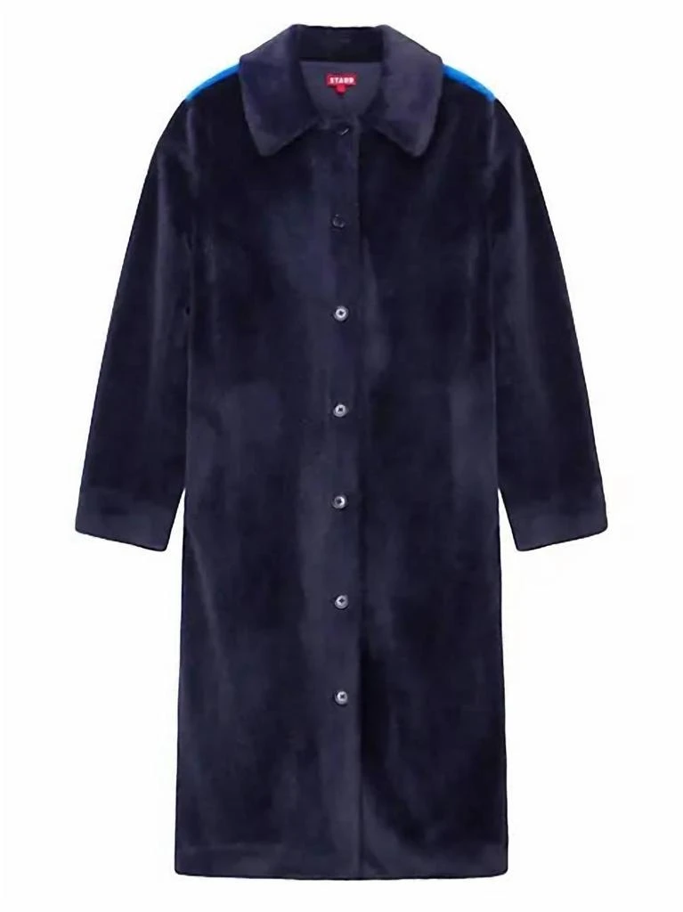 Staud Dubois Coat In Navy/director Blue 2