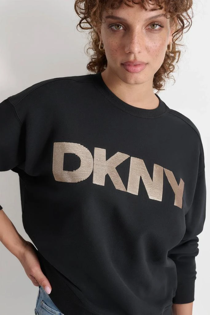 DKNY SEQUIN LOGO SWEATSHIRT 4