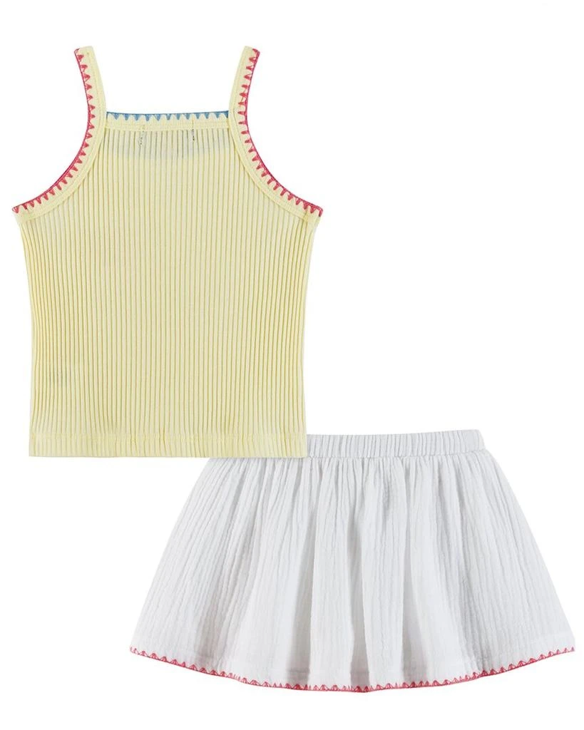 Andy & Evan Rib Knit Halter Tank & Skort Set 2