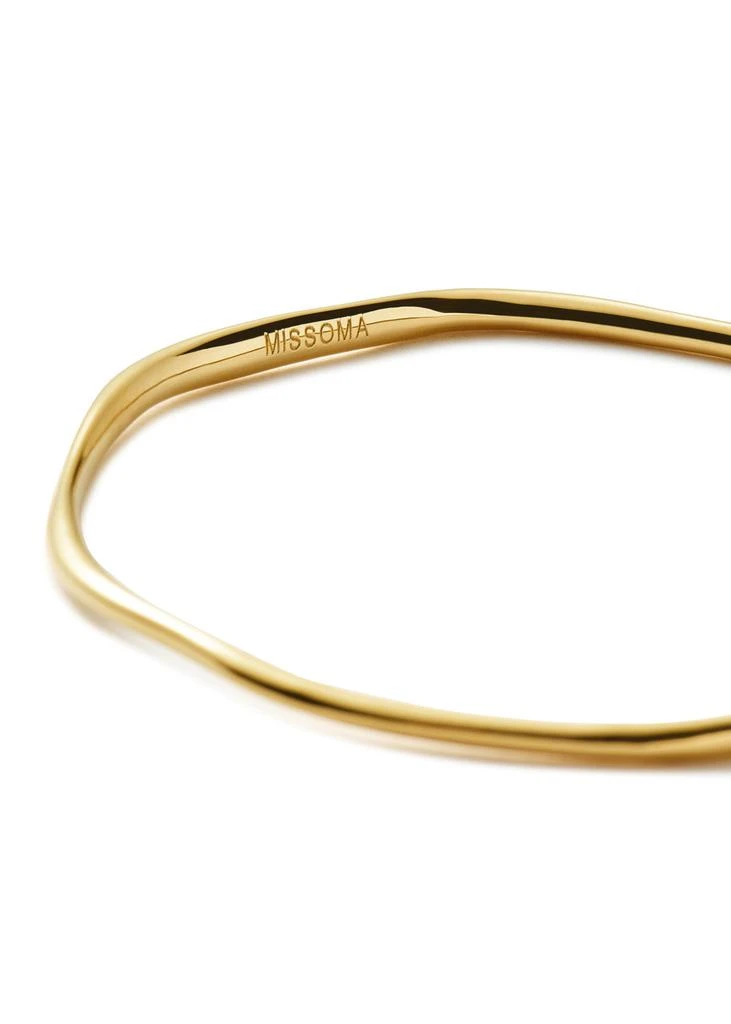Missoma Molten Ripple 18kt gold vermeil bangle 2