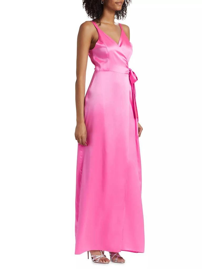 Amanda Uprichard Liberty Silk Wrap Gown 4