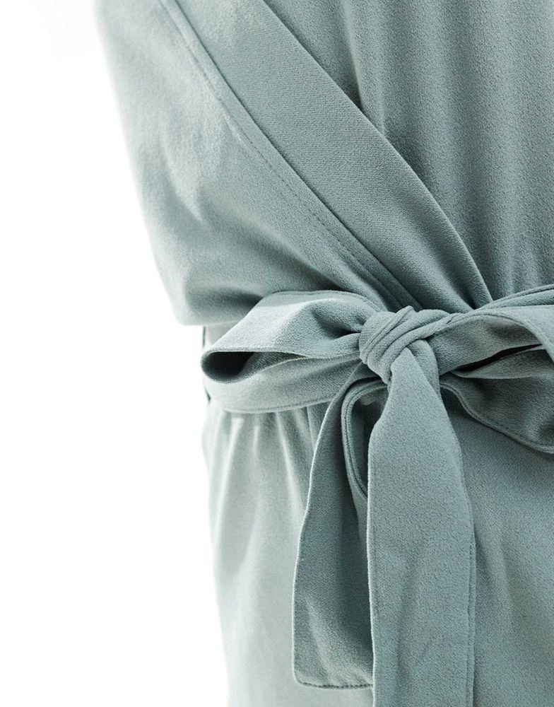 JDY JDY tailored playsuit in sage green 3