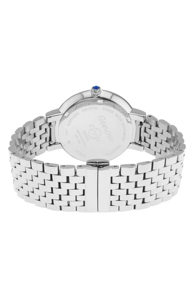 GV2 Women's Genoa Diamond Dial Bracelet Watch, 37mm 2