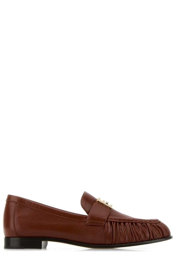 Fendi Fendi Baguette FF Plaque Gathered Loafers 1