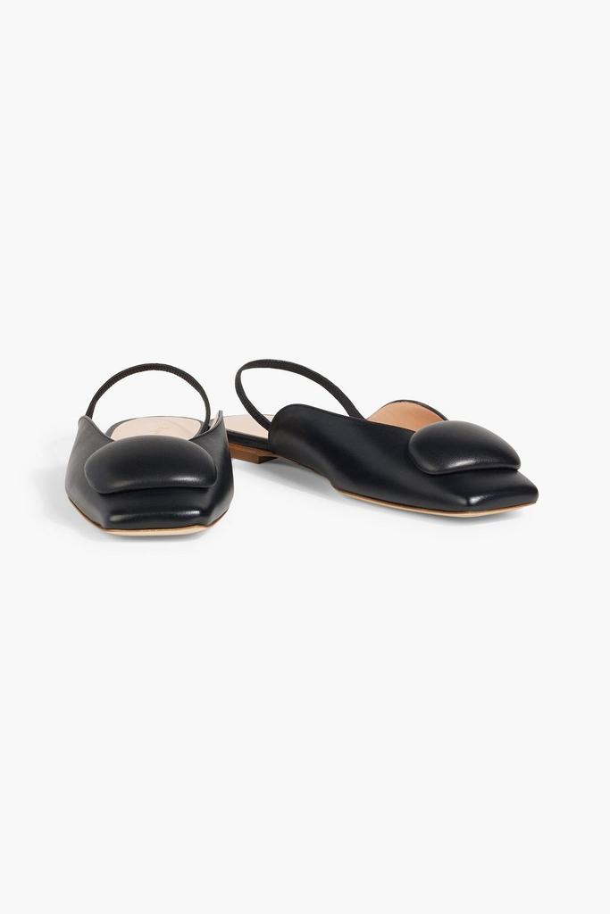Rupert Sanderson Ios embellished leather slingback flats