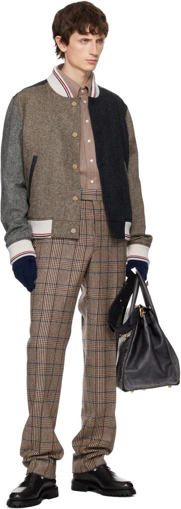 Thom Browne Brown Hunting Tweed Trousers 4