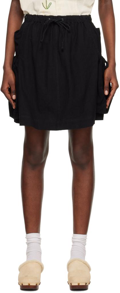 Story mfg. SSENSE Exclusive Black Salt Miniskirt