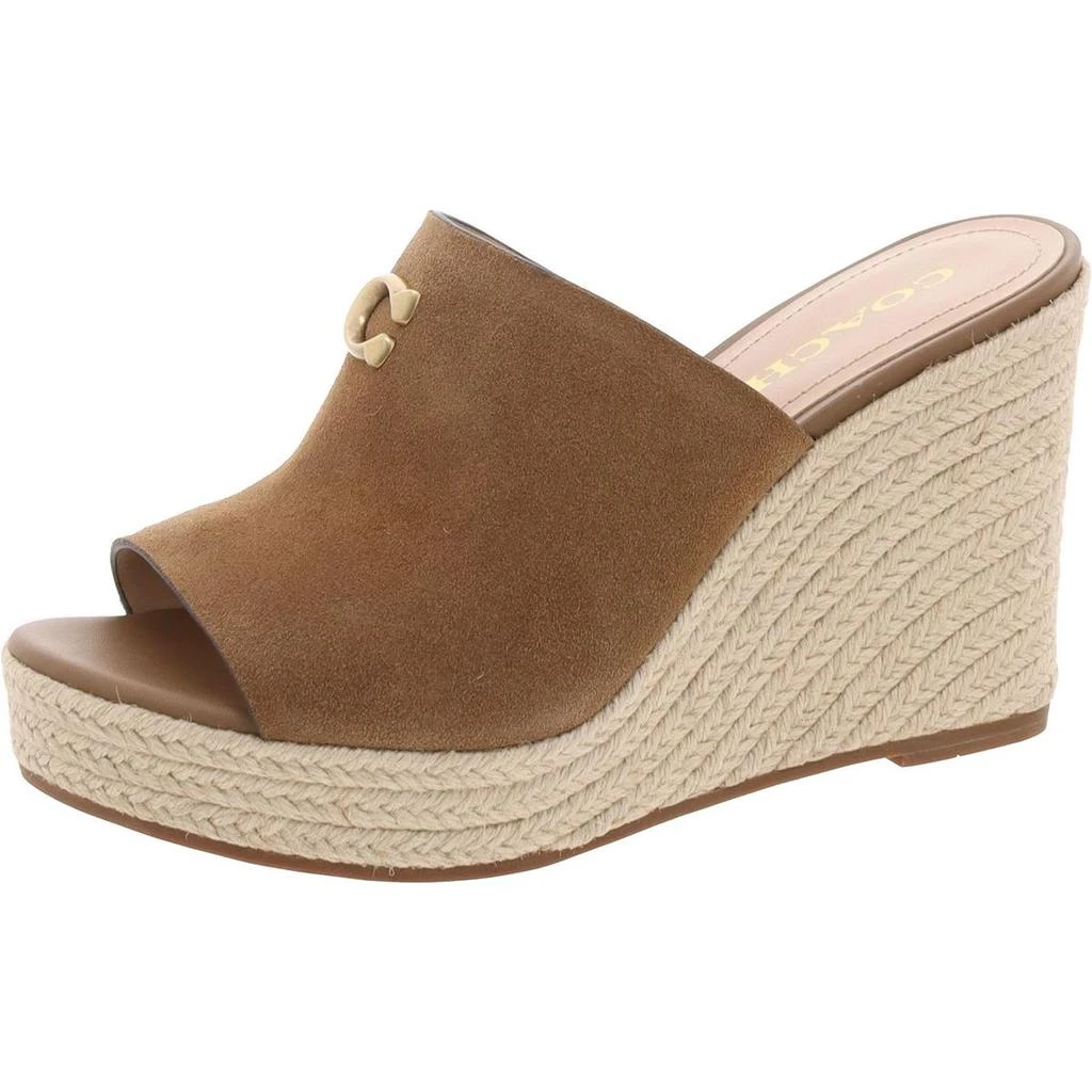 Coach Gloria  Womens Solid Wedge Sandals 1