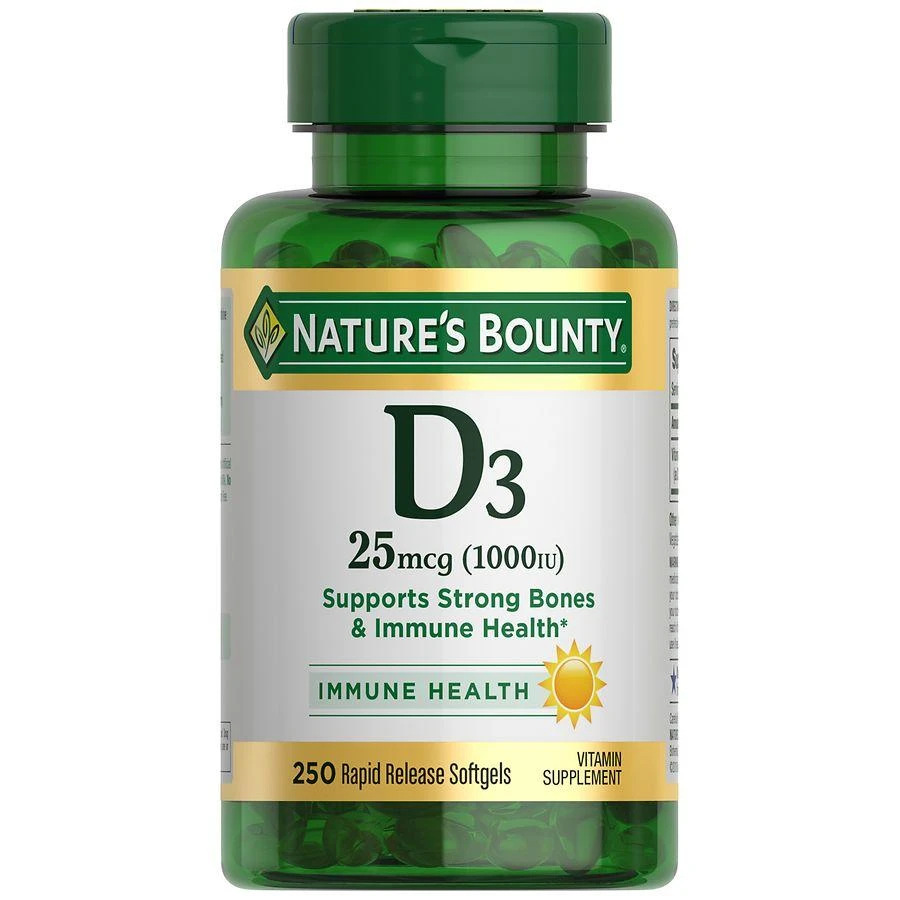 Nature
s Bounty Vitamin D3 Rapid Release Softgels, 1000 IU