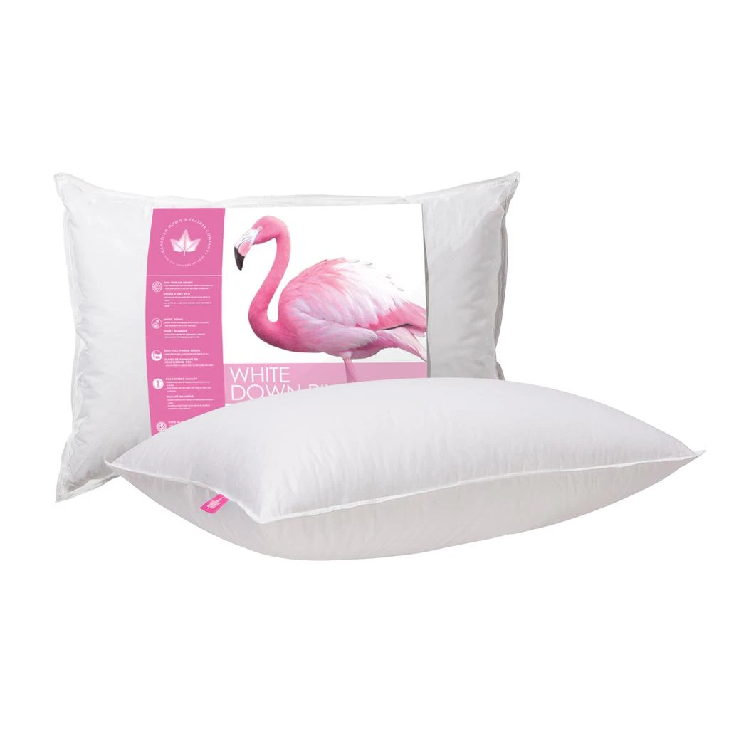 Canadian Down & Feather Company White Down Pillow Medium Support 1