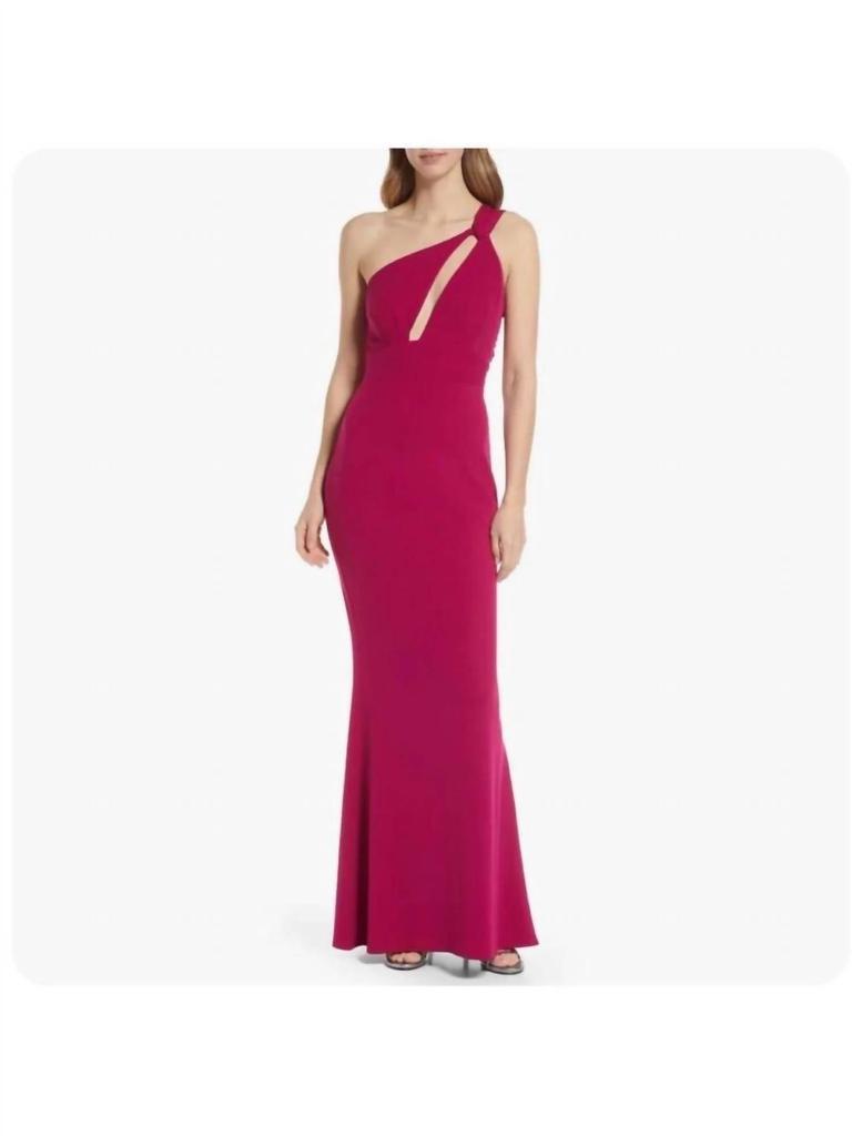 Katie May Katie May - Edgy One Shoulder Maxi Dress